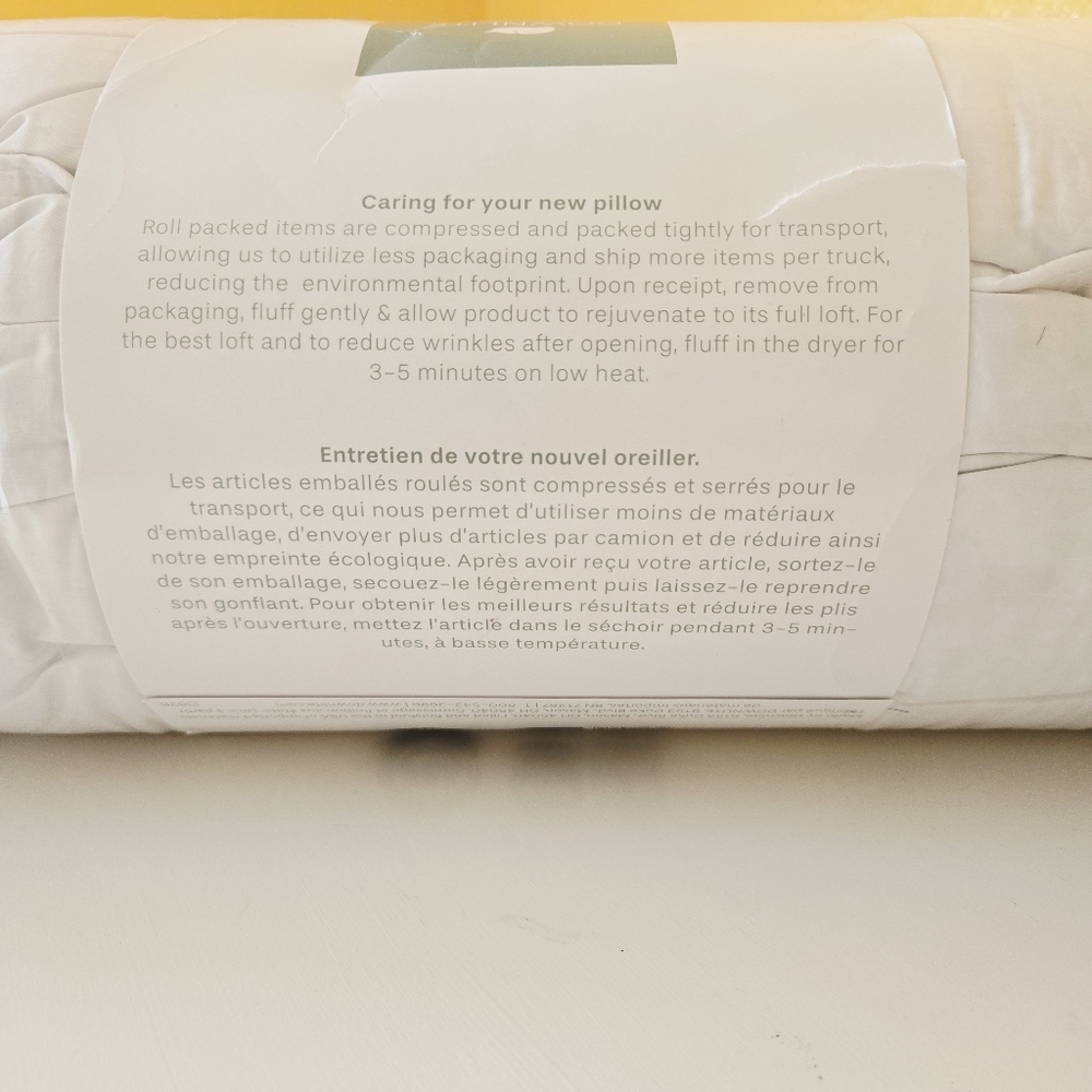 New Downlite Hotel Collection European Down Pillow King Soft 400TC 600FP - Picture 7 of 9